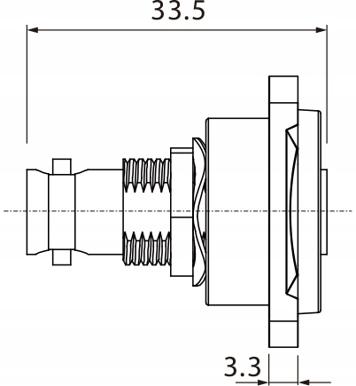 GNIAZDO PANELOWE BNC ROXTONE RAB75D TABLICOWE