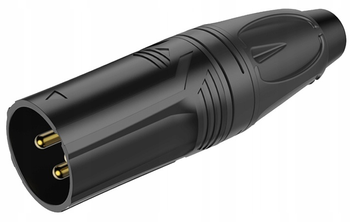 WTYK XLR MĘSKI 3 PIN ROXTONE RX3M-BG MIKROFONOWY