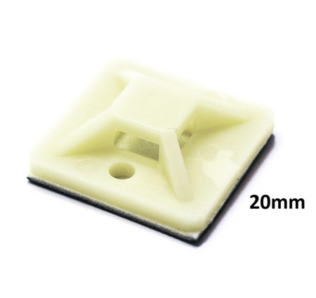 MOCOWANIE UCHWYT OPASKI ZACISKOWEJ TRYTKI 20MM 100SZTUK