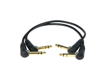 KABEL DO EFEKTÓW  JACK 6.3 TRS KĄTOWY 30CM  AUDIO KLOTZ 2X