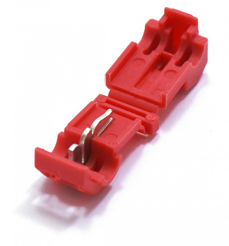 SZYBKOZŁĄCZE SAMOCHODOWE TYP T1 0,5-1,0MM 10X  SZYBKOZŁĄCZA CZERWONE