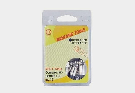 Wtyk F kompresowany RG6 blister 10szt