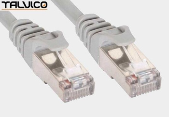 Patch cord FTP kat.5e CCA 1,0m szary 5P45