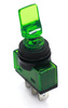 PRZEŁĄCZNIK PODŚWIETLANY LIZAK 12V ZIELONY