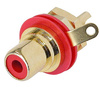 GNIAZDO RCA NYS367 NEUTRIK REAN TABLICOWE CINCH CZERWONE