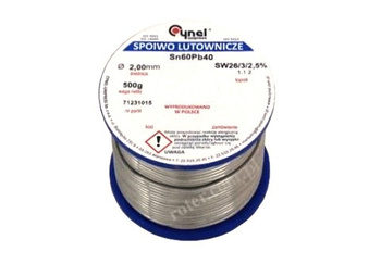CYNA DO LUTOWANIA Z TOPNIKIEM CYNEL 2mm 500G