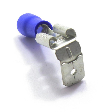 KONEKTOR 6,4 ŻEŃSKI Z ODCZEPEM NIEBIESKI 100 SZT