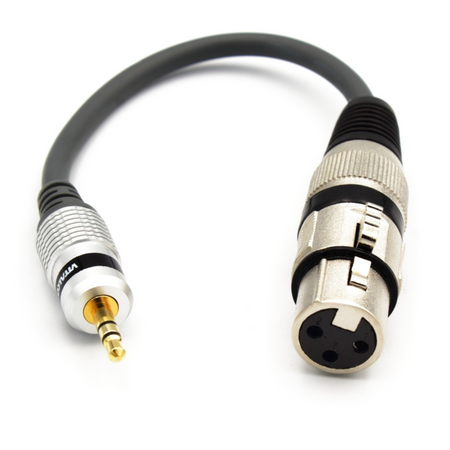 ADAPTER XLR ŻEŃSKI WTYK MINI JACK 3.5 TRS VITALCO PRZEJŚCIÓWKA XLR AUX 3,5