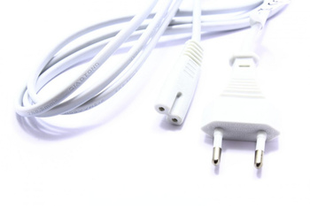 Kabel zasilania 230V 5m białe SN-134