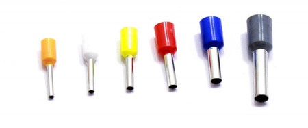 TULEJKI ZAKOŃCZENIA KABLOWE ZESTAW TULEJEK 1100 SZTUK POJEDYNCZE I PODWÓJNE