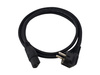 KABEL ZASILAJĄCY 5m IEC C13 WTYK SCHUKO KĄTOWY 3X1,5MM2 GUMA CZARNY