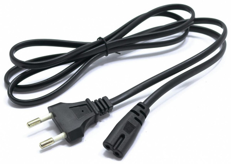 KABEL ZASILAJĄCY ÓSEMKA 230V 3m CZARNY SN-134