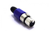 WTYK ŻEŃSKI MIKROFONOWY XLR CANON BLUE 3 PIN 