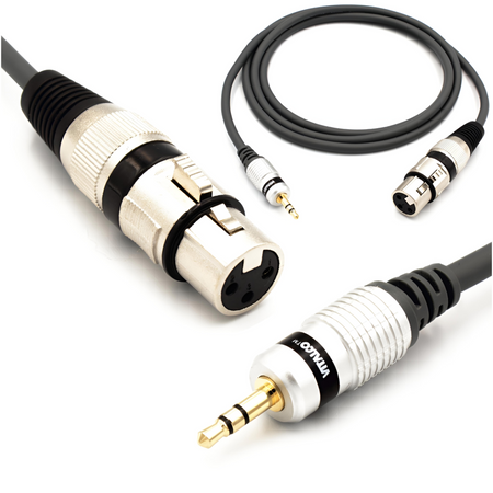 KABEL MIKROFONOWY JACK 3,5MM XLR ŻEŃSKI MK21 1,5M VITALCO
