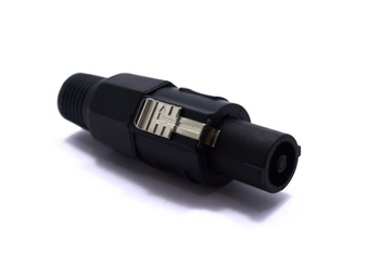 Wtyk Speakon głośnikowy 4 pin czarny skręcany