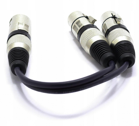 ADAPTER ROZDZIELACZ WTYK XLR- 2X GNIAZDO VITALCO