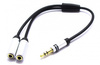 ADAPTER ROZDZIELACZ WTYK AUX 3,5 2X GNIAZDO JACK 3.5 VITALCO