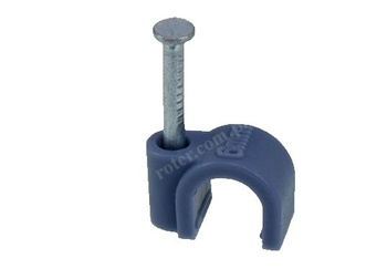 UCHWYT NA KABLE OKRĄGŁE 6mm SZARY 100 SZTUK