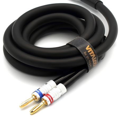 KABEL GŁOŚNIKOWY BANAN 1m 2x2.5mm2 KLOTZ MIEDŹ OFC LY225 WTYK BANANOWY