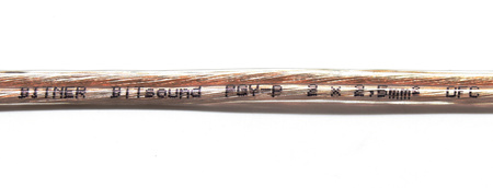 KABEL GŁOŚNIKOWY BANAN 5m 2x2.5mm2 MIEDŹ OFC POLSKI VITALCO WTYK BANANOWY