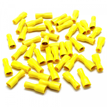 KONEKTOR SAMOCHODOWY IZOLOWANY 6.4 Ż ŻÓŁTY PEŁNY