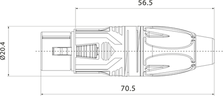 WTYK XLR ŻEŃSKI 3 PIN ROXTONE RX3F-BS MIKROFONOWY