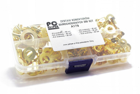 ZESTAW KONEKTORÓW OCZKOWYCH M3 M5 M6 M8 M10 200szt