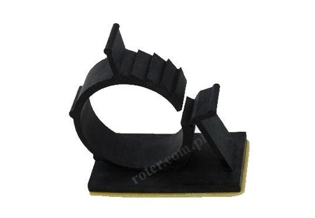 UCHWYT NA KABLE TS-1722 17-22mm CZARNY 1 SZTUKA