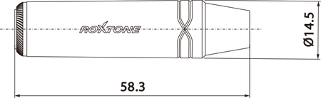 GNIAZDO JACK 6.3 STEREO ROXTONE RJ3FPP-NN TRS