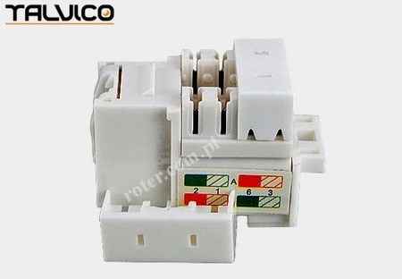 Gniazdo keystone kat.6 z osłoną