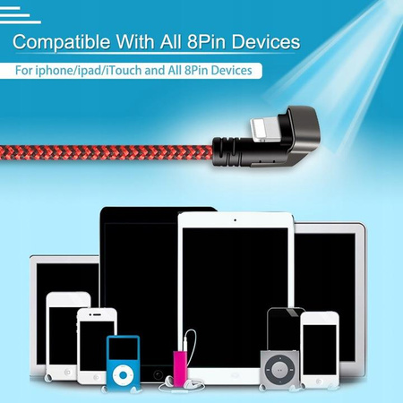 KABEL USB MICRO IPHONE 1M 180 STOPNI