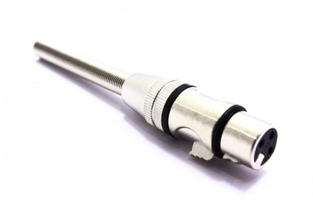 WTYK ŻEŃSKI MIKROFONOWY XLR CANON 3 PIN M160 CZARNY