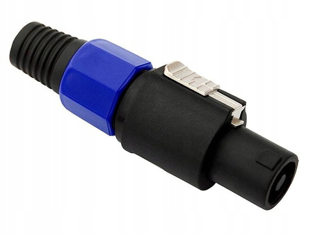 WTYK SPEAKON GŁOŚNIKOWY 4 PIN NIEBIESKI SKRĘCANY