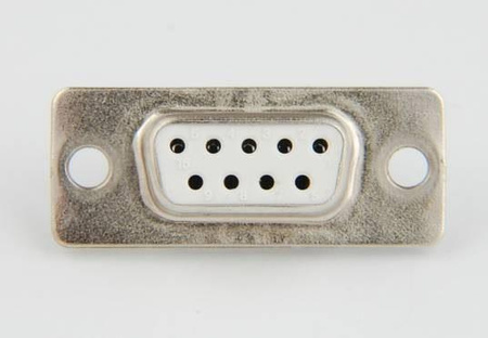 Złącze D-SUB proste 9F białe