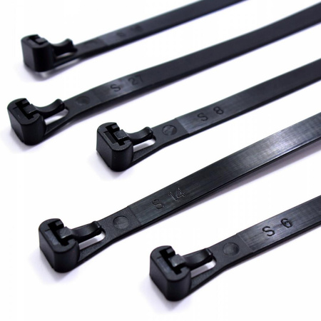 OPASKA OTWIERALNA RCT-500/9mm CZARNA 100 SZT.