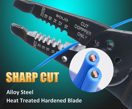 ZACISKARKA KONEKTORÓW ŚCIĄGACZ OBCINACZ CP-412G PROSKIT