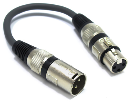 ADAPTER XLR MĘSKI – XLR ŻEŃSKI NA KABLU VITALCO