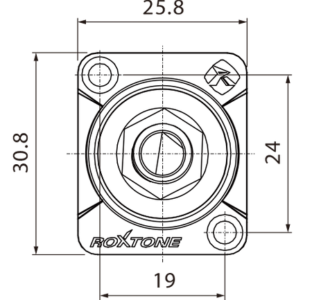 GNIAZDO PANELOWE JACK 6.3 STEREO ROXTONE RJ3FD-2