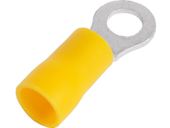 KONEKTOR OCZKOWY IZOLOWANY 5,30mm NA KABEL DO 5mm ŻÓŁTY