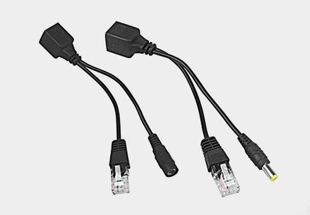 Adapter LAN PoE czarny (komplet)