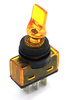 PRZEŁĄCZNIK PODŚWIETLANY LIZAK 12V ŻÓŁTY