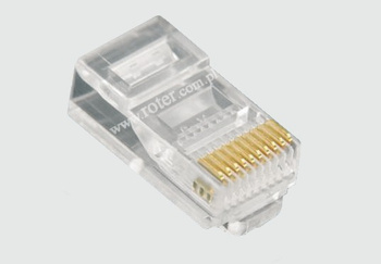 Wtyk 10P10C okrągły drut