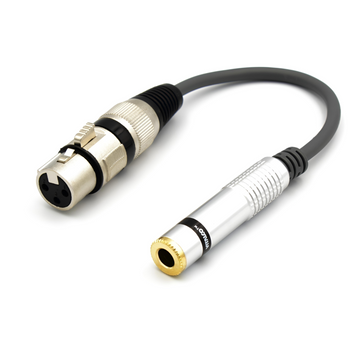 ADAPTER XLR ŻEŃSKI GNIAZDO JACK 6,3 STEREO VITALCO  PRZEJŚCIÓWKA GNIAZDO JACK 6.3 GNIAZDO XLR