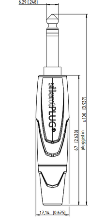 WTYK JACK 6.3 MONO TS NP2X AU SILENT NEUTRIK BEZTRZASKOWE POŁĄCZENIE