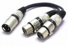 ADAPTER ROZDZIELACZ WTYK XLR- 2X GNIAZDO VITALCO