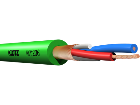 KABEL KLOTZ MY206 EKRANOWANY SYMETRYCZNY ZIELONY