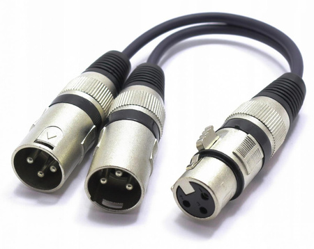 ADAPTER ROZDZIELACZ GNIAZDO XLR- 2X WTYK VITALCO