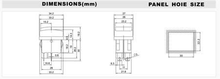 PRZEŁĄCZNIK DO ELEKTRONARZĘDZI 4 PIN PRE10 HSN WŁĄCZNIK ON-OFF