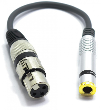 ADAPTER XLR ŻEŃSKI GNIAZDO JACK 6,3 STEREO VITALCO PRZEJŚCIÓWKA GNIAZDO JACK 6.3 GNIAZDO XLR