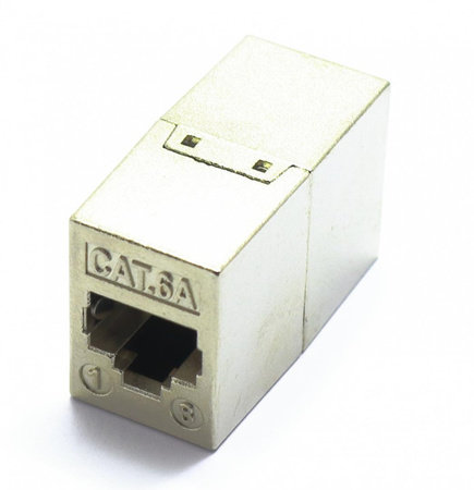 ADAPTER ŁĄCZNIK RJ45 KAT.6A FTP